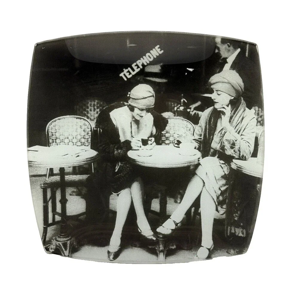 ROGER VIOLLET "CAFE ET CIGARETTE PARIS 1925" BLACK AND WHITE PLATES (4) 10 X 10 - Picture 2 of 7